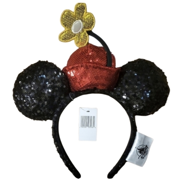 Disney Accessories - Disney Parks NWT Japan Tokoyo Sequin Minnie Mouse Ear Headband With Hat & Flower
